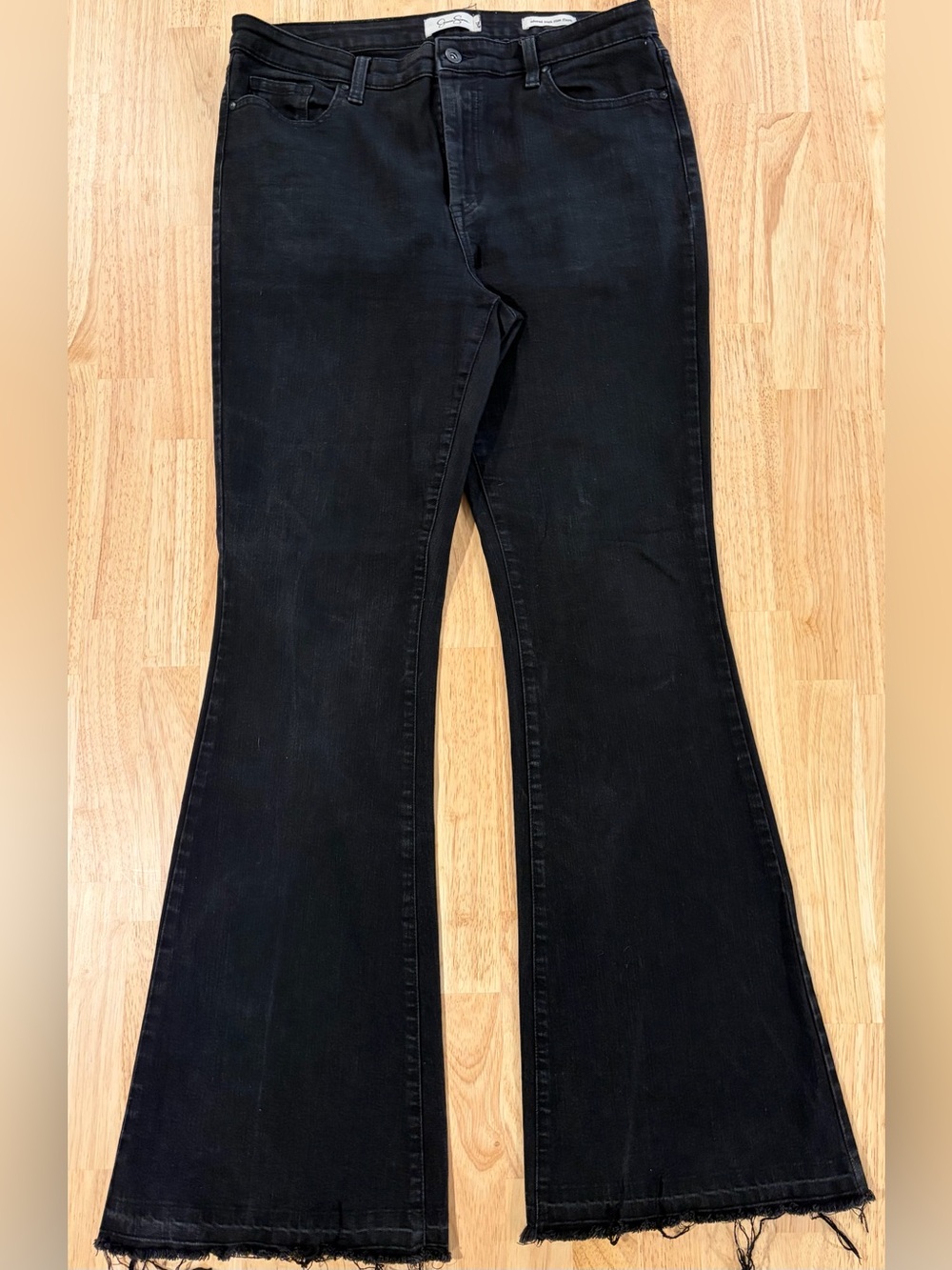 Jessica Simpson Black Flare Wide-Leg Jeans